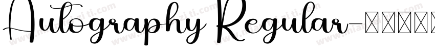 Autography Regular字体转换